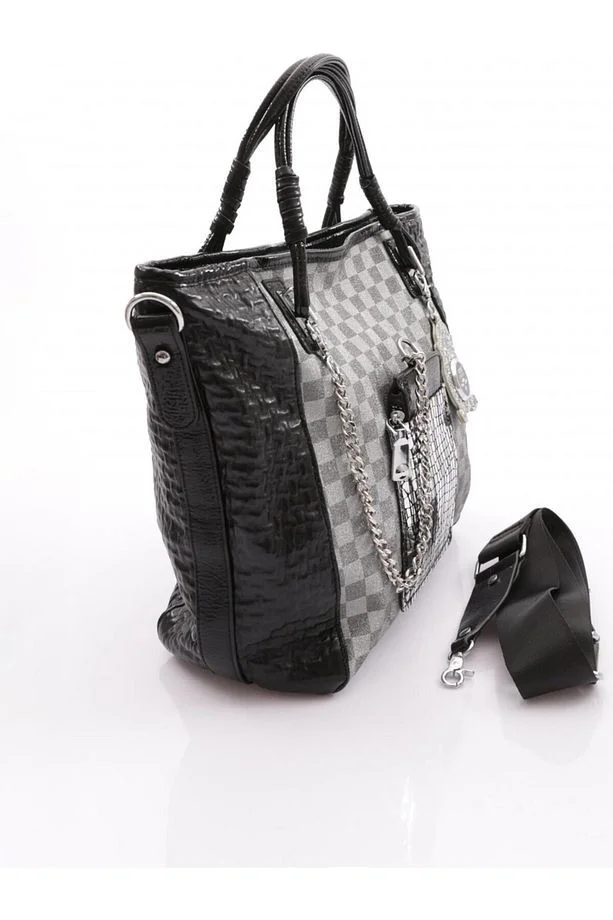 Avaj Siyah Cilt Omuz Çantası