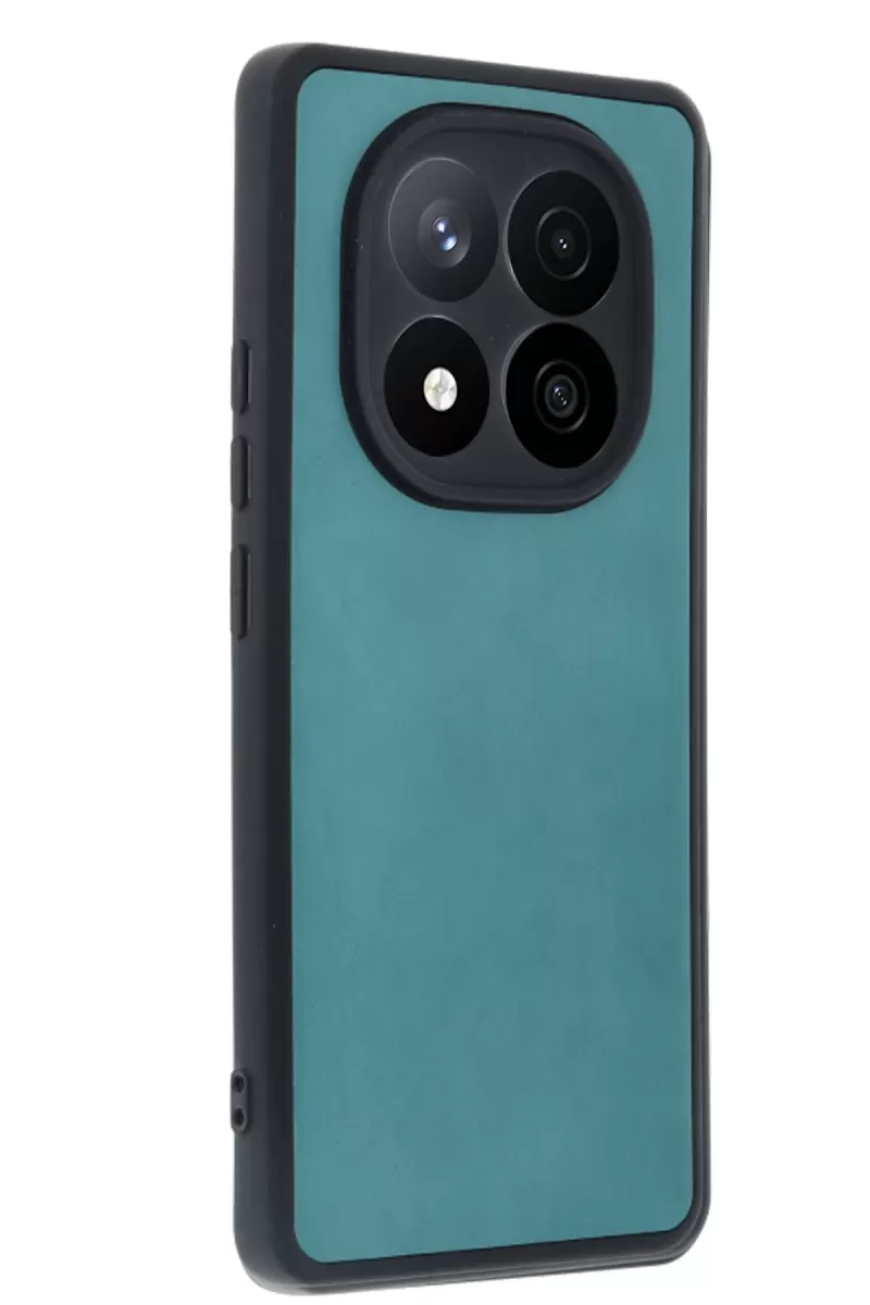 Newface Xiaomi Redmi Note 14 Pro 5G Kılıf Aras Deri Kapak - Açık Yeşil