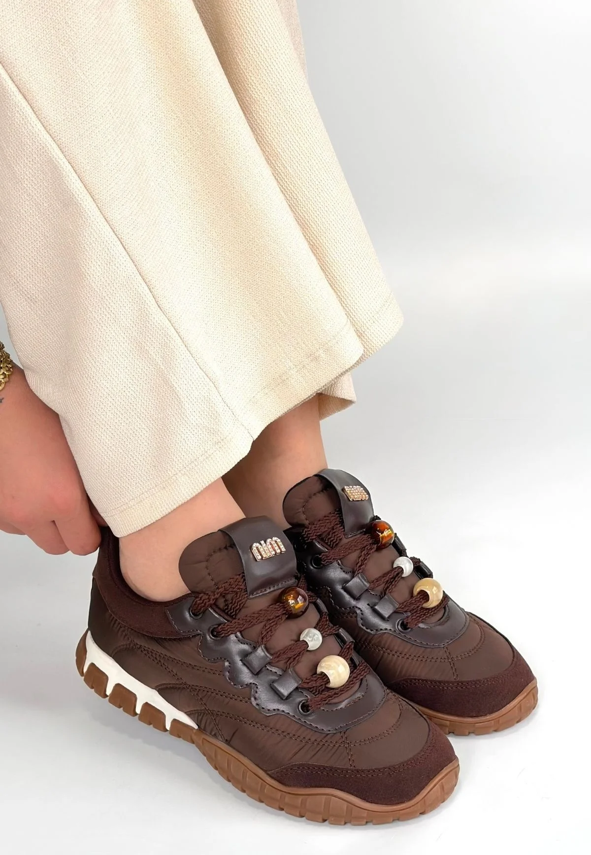 Tues Kahverengi Nubuk Bağcıklı Spor Ayakkabı