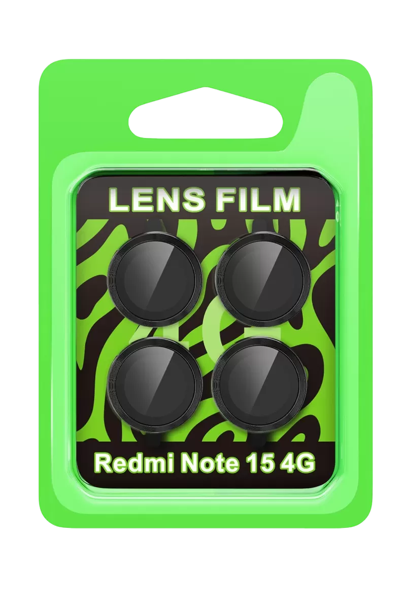Newface Xiaomi Redmi Note 15 4G Raze Metal Kamera Lens - Siyah