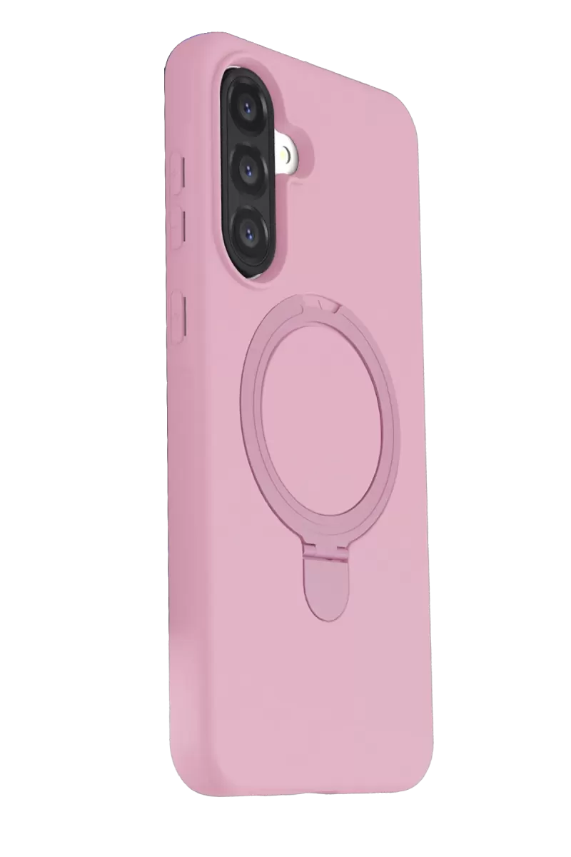 Newface Samsung Galaxy A37 5G Regal Magsafe Standlı Kapak - Açık Pembe
