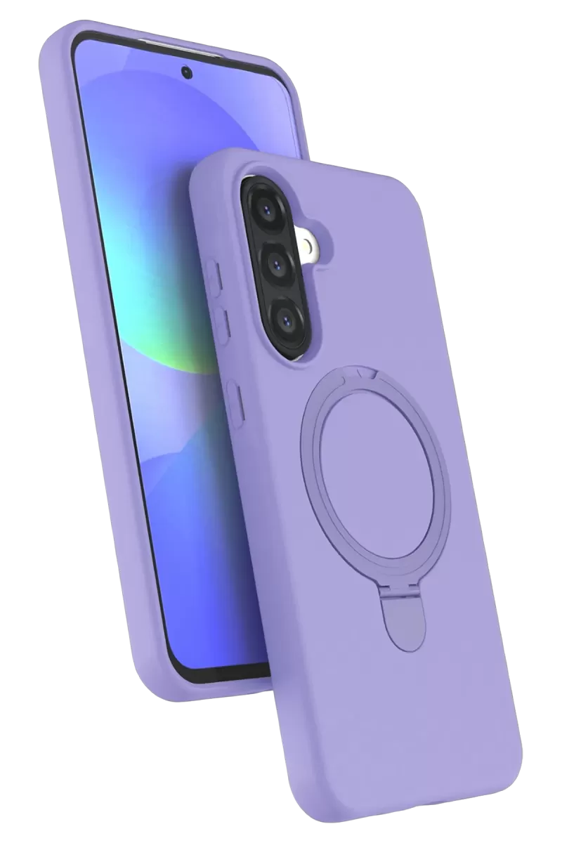 Newface Samsung Galaxy A37 5G Regal Magsafe Standlı Kapak - Lila