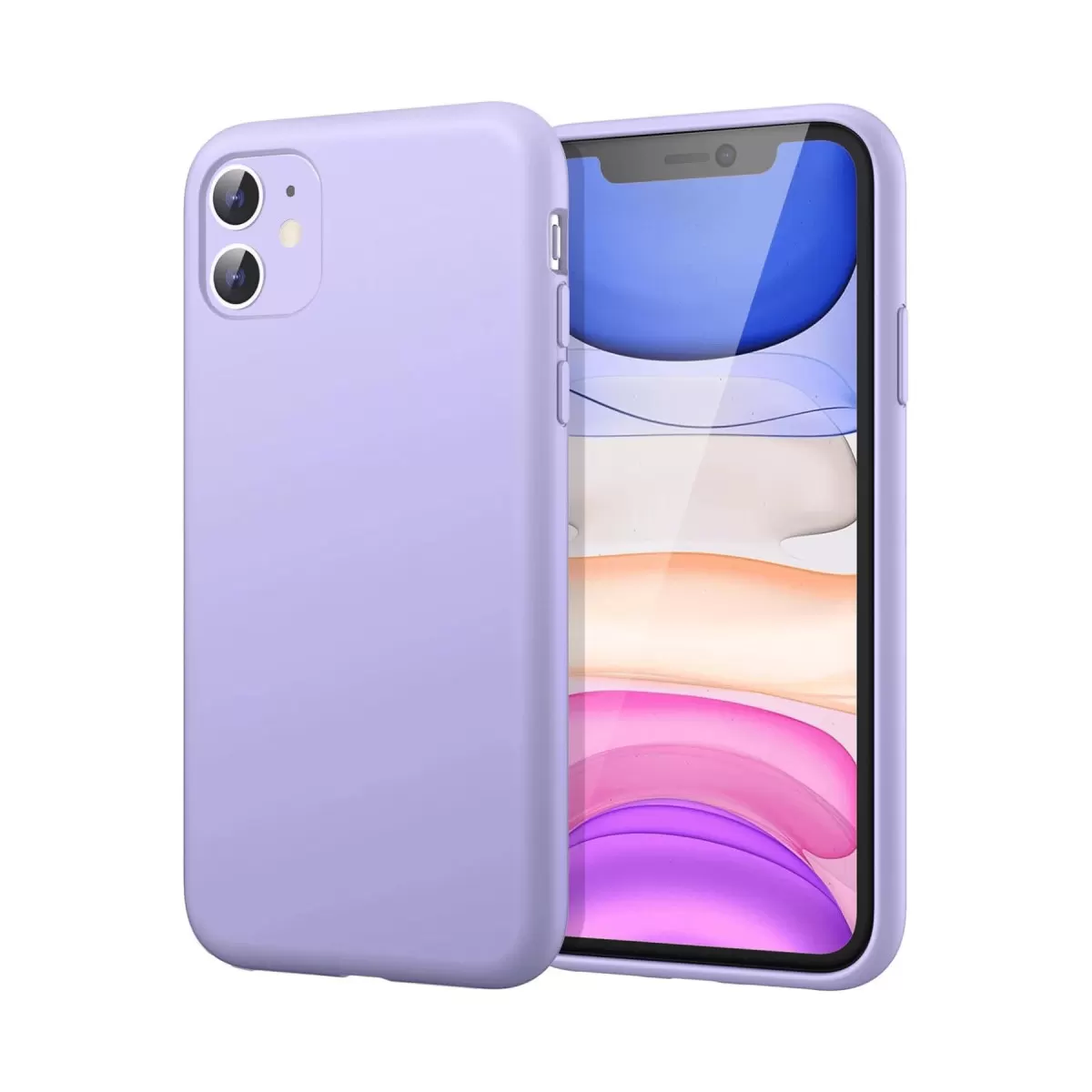 Newface Apple iPhone 11 Kılıf First Silikon - Lila