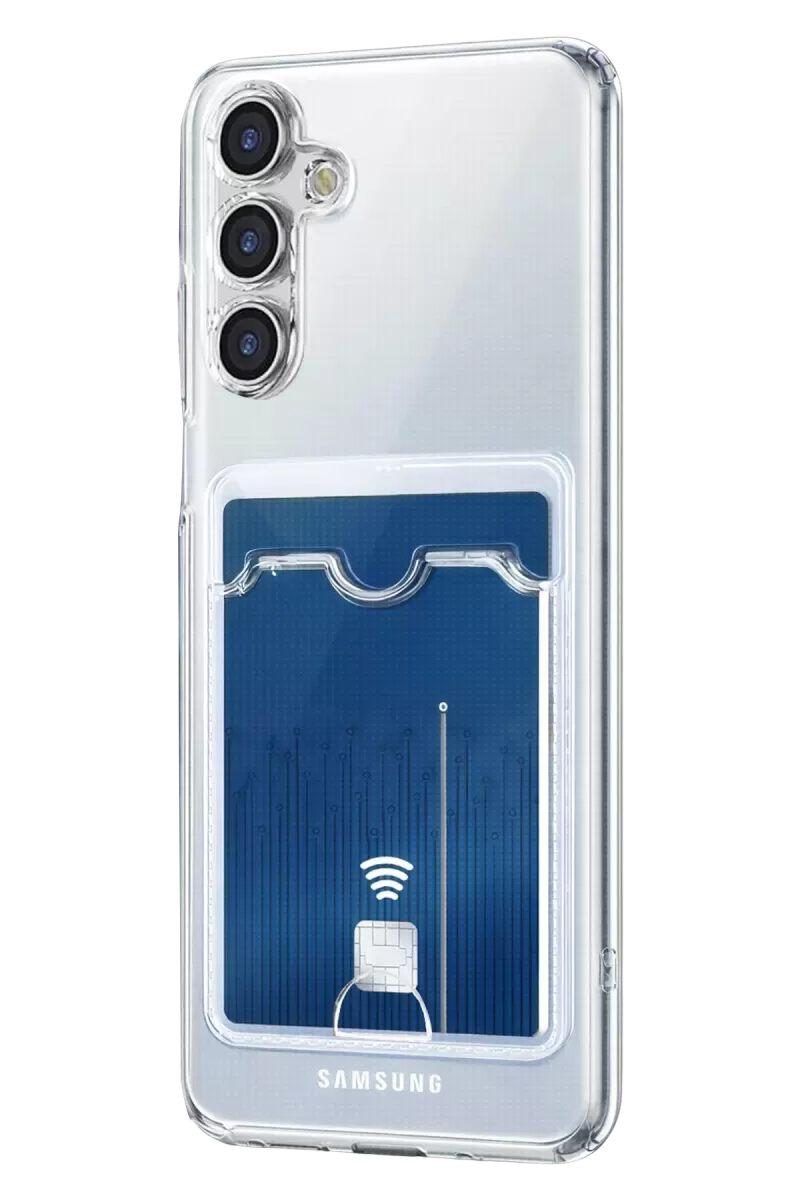 Newface Samsung Galaxy A57 5G Kart Şeffaf Silikon - Şeffaf