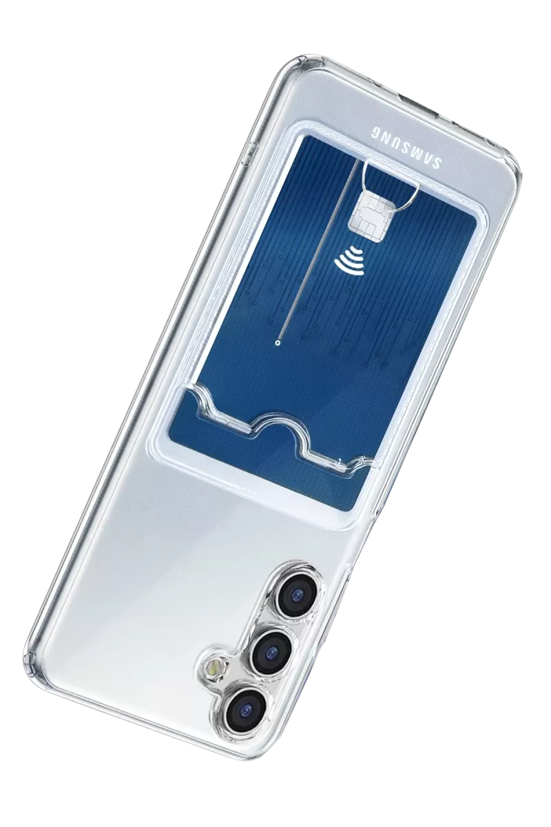 Newface Samsung Galaxy A57 5G Kart Şeffaf Silikon - Şeffaf