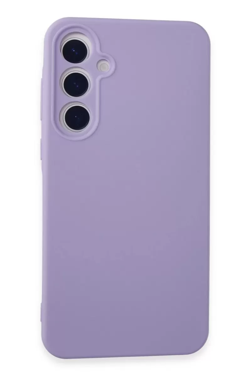 Newface Samsung Galaxy A55 5G Kılıf Nano içi Kadife Silikon - Lila