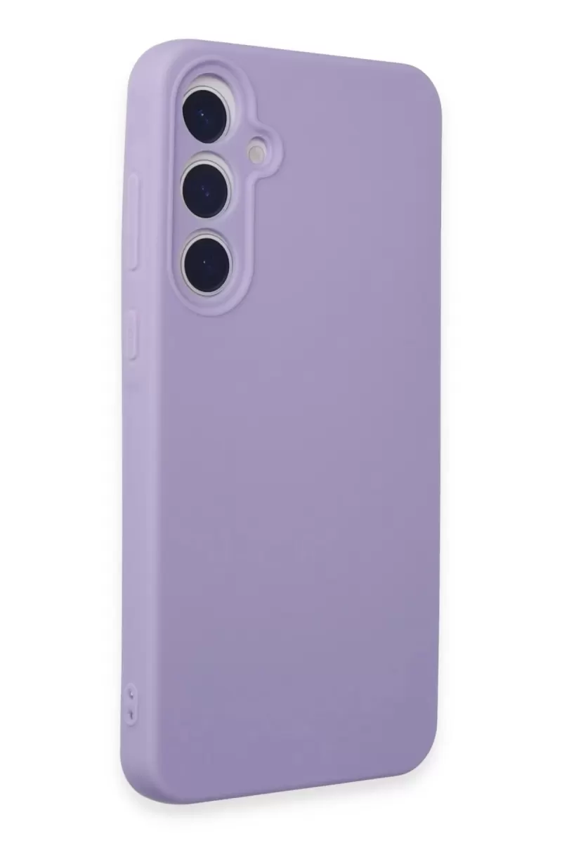 Newface Samsung Galaxy A55 5G Kılıf Nano içi Kadife Silikon - Lila