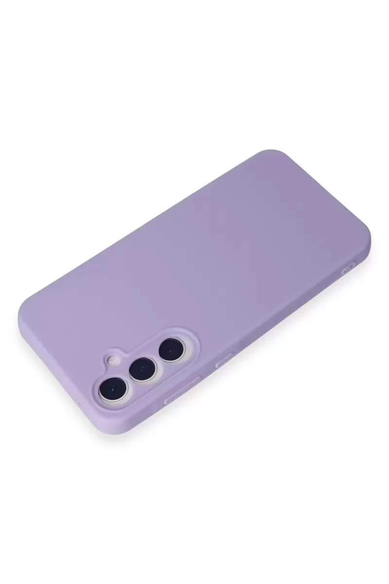 Newface Samsung Galaxy A55 5G Kılıf Nano içi Kadife Silikon - Lila