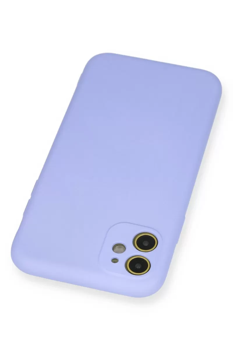Newface Apple iPhone 11 Kılıf Nano içi Kadife Silikon - Lila