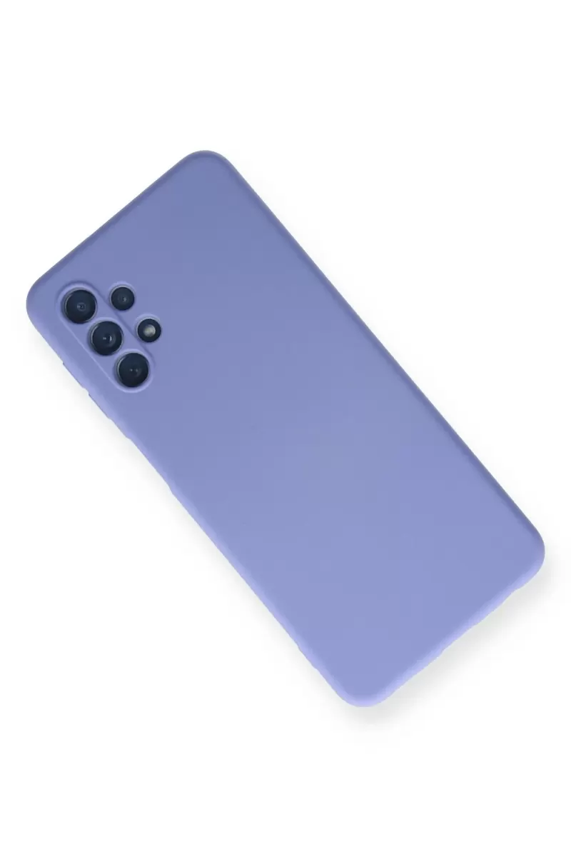 Newface Samsung Galaxy A52 Kılıf Nano içi Kadife Silikon - Lila