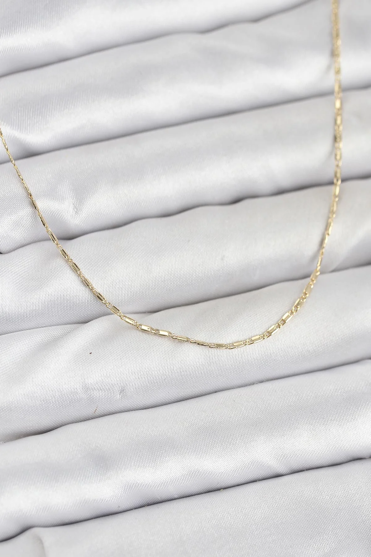 CM 14K Gold Renk Kesme Model 60 cm Kadın Kolye