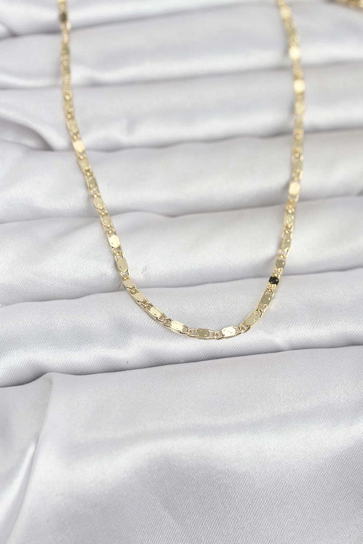 CM 14K Gold Renk Ezme Zincir 60 cm Kadın Kolye