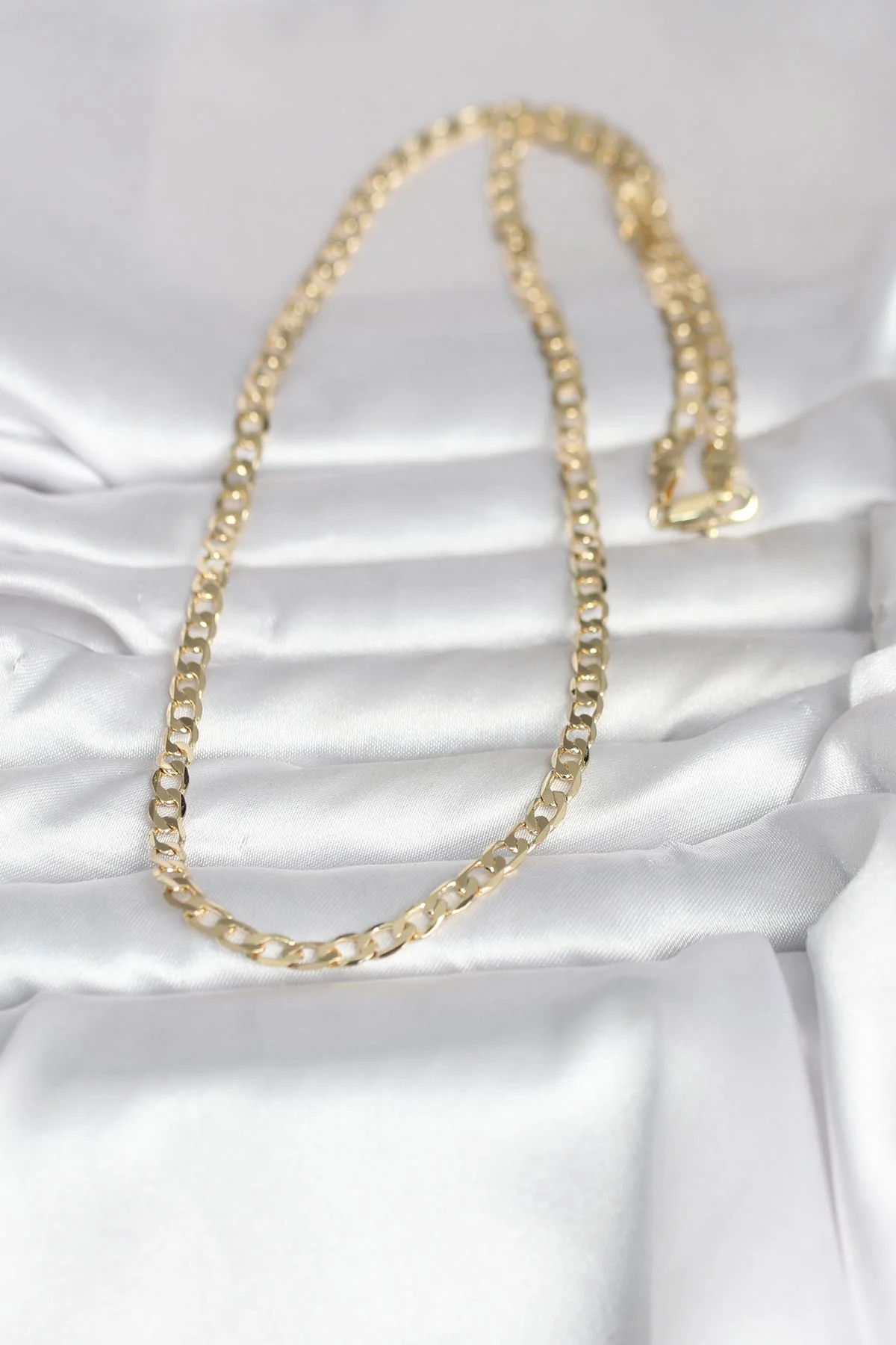 CM 14K Gold Renk Kalın Zincir Model 60 cm Kadın Kolye