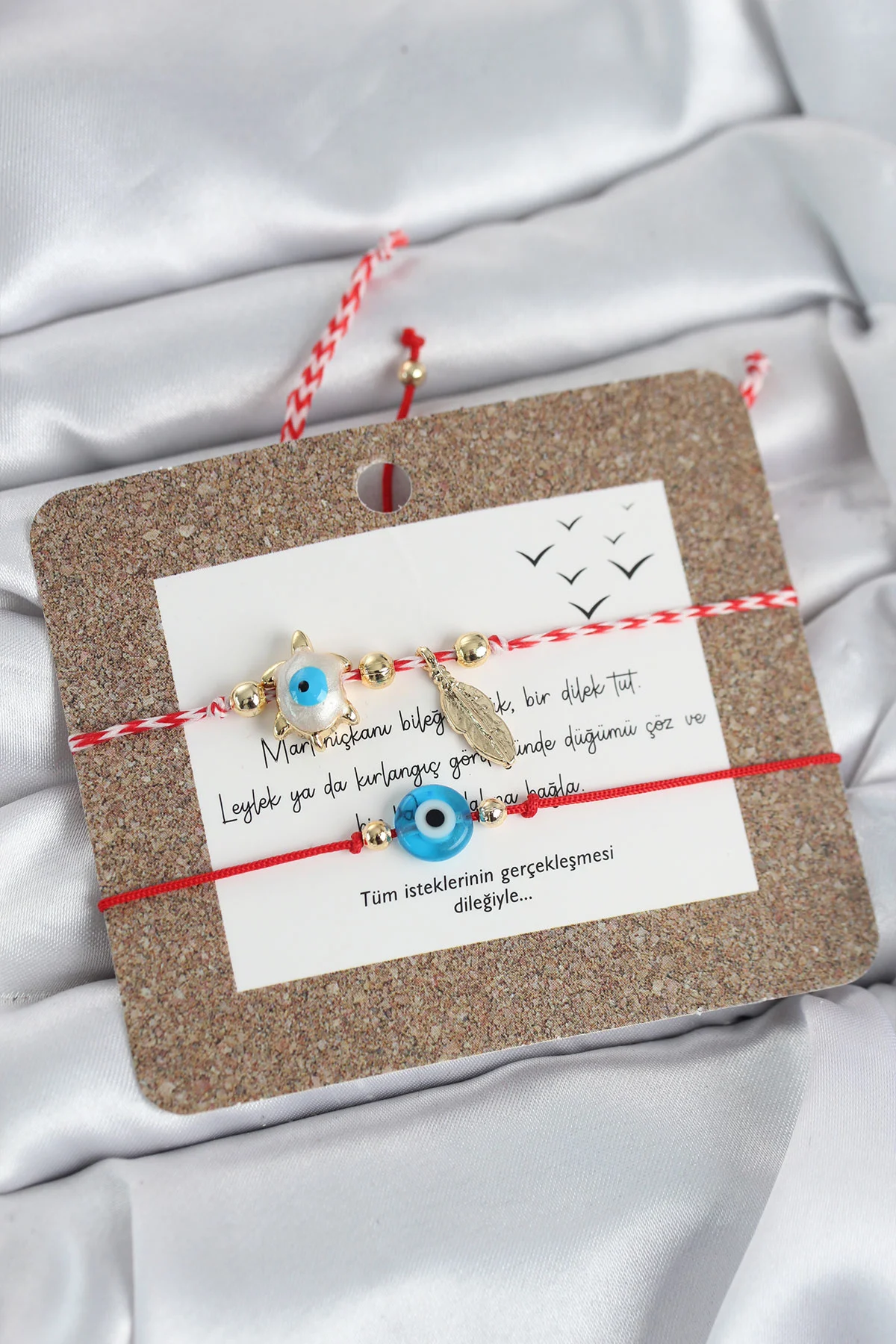 Marteniçka Bileklik 2'li Caretta Caretta ve Nazarlı Model