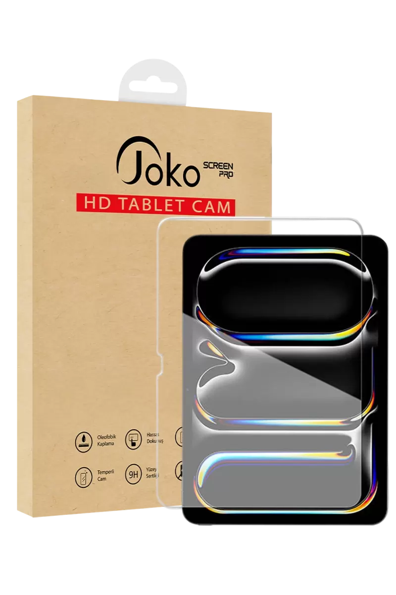 Joko Apple iPad Pro 13 (2024) HD Tablet Cam Ekran Koruyucu - Şeffaf