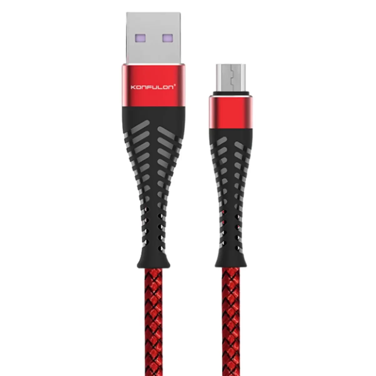 Konfulon S61 Micro USB Kablo 1.2M 2.1A - Kırmızı