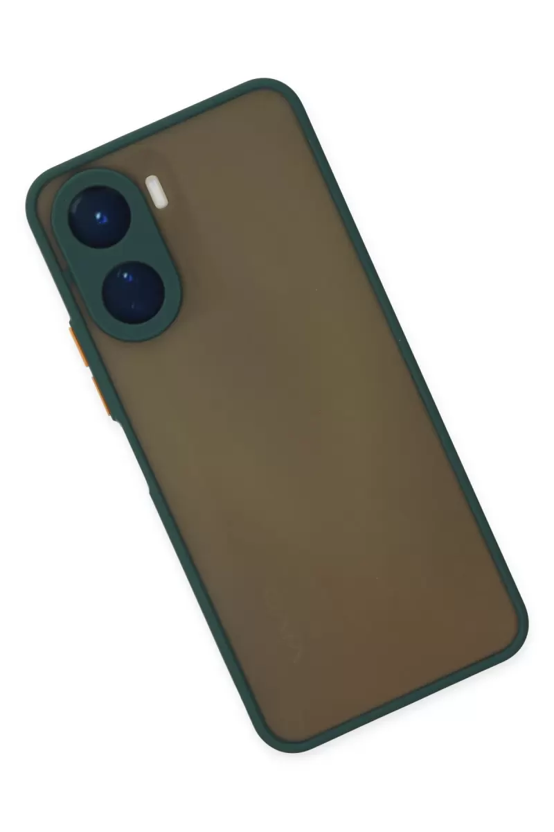 Newface Vivo Y16 Kılıf Montreal Silikon Kapak - Yeşil