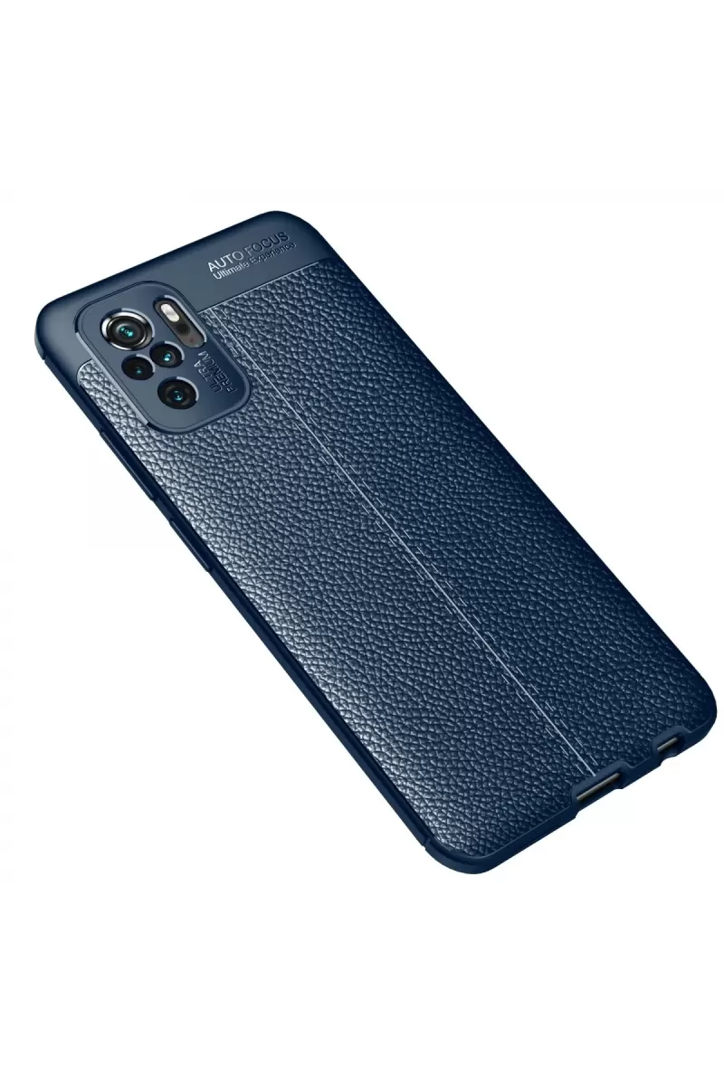Newface Xiaomi Redmi Note 10 Kılıf Auto Focus Kapak - Lacivert