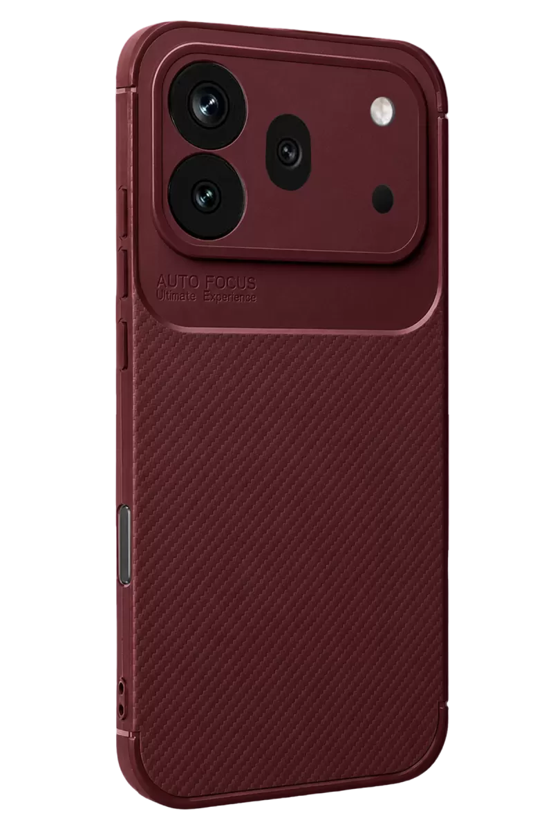 Newface Huawei Honor 600 Pro Auto Focus Karbon Kapak - Bordo
