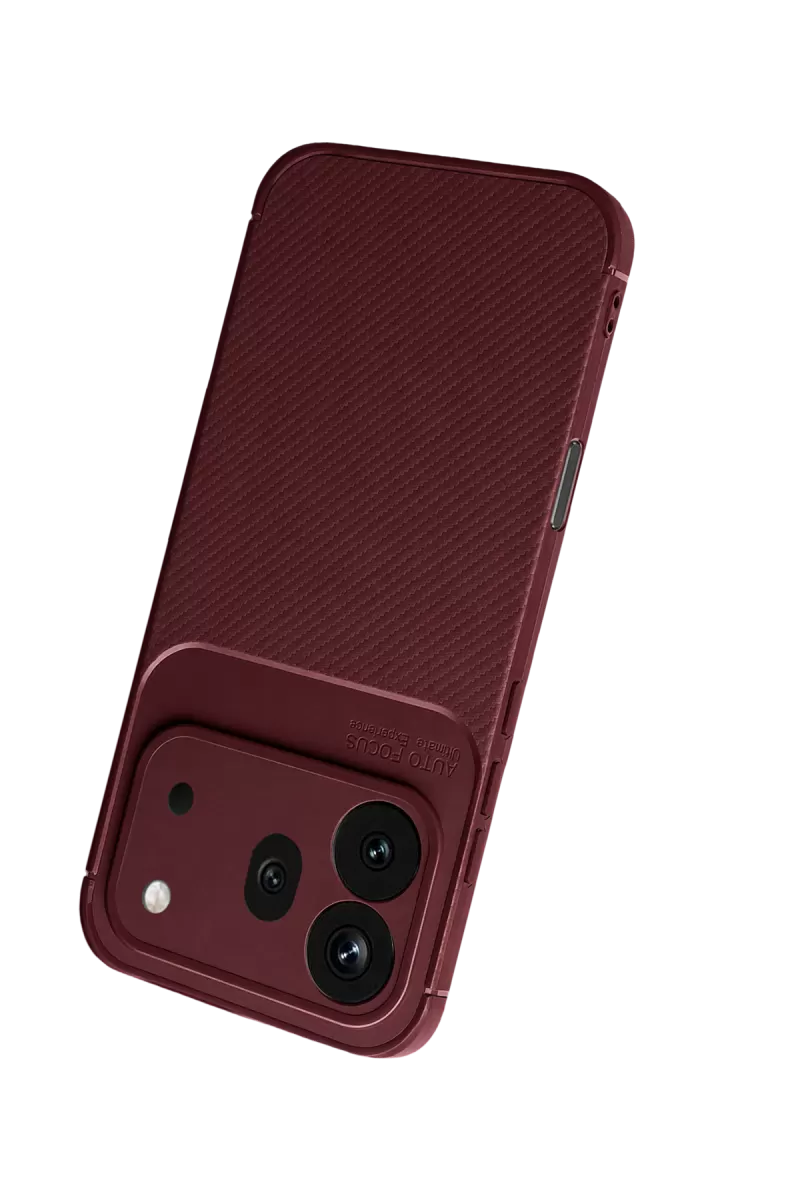 Newface Huawei Honor 600 Pro Auto Focus Karbon Kapak - Bordo