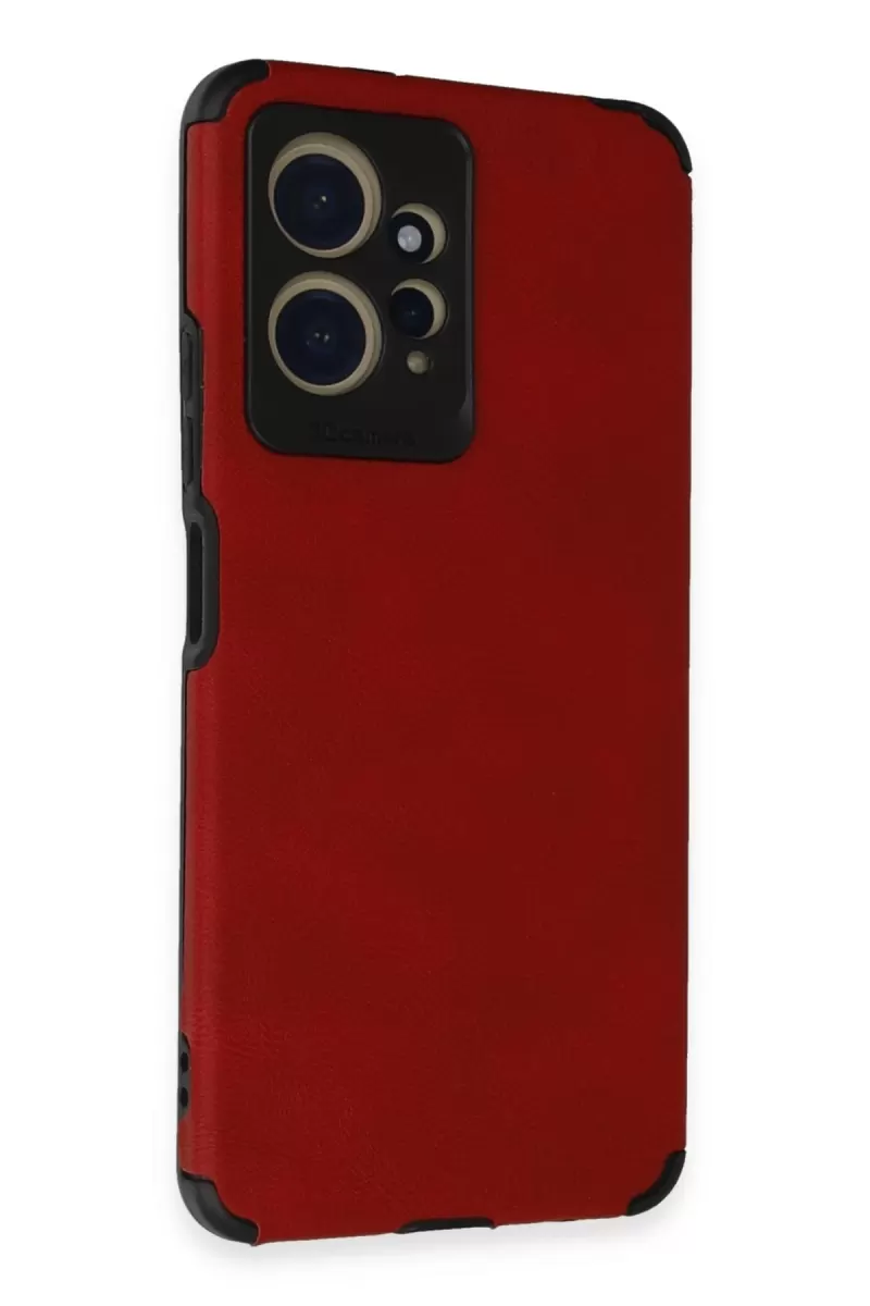 Newface Xiaomi Redmi Note 12 4G Kılıf Loop Deri Silikon - Kırmızı