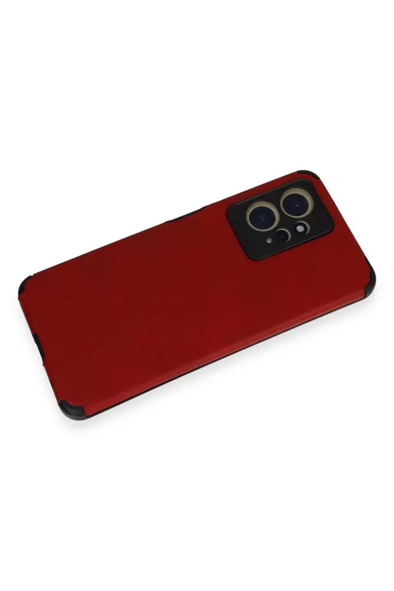 Newface Xiaomi Redmi Note 12 4G Kılıf Loop Deri Silikon - Kırmızı