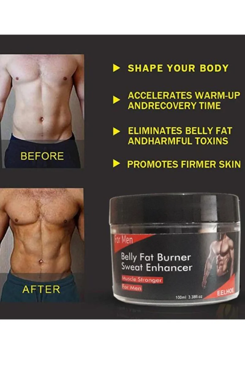 Belly Fat Burner Erkeklere Masaj Bakım Kremi 100 ml