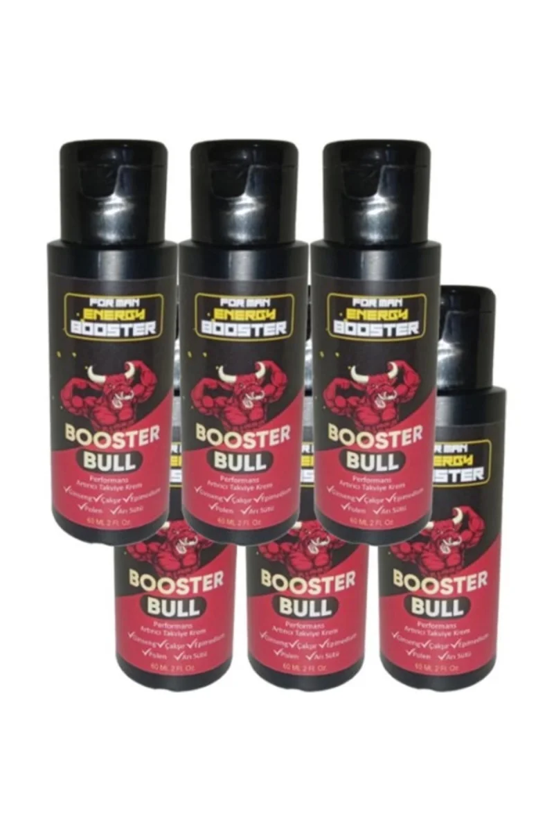 Booster Bull 6 Tane Birden Erkeklere Özel Kremi 60 ml - 6 Adet 60 ml