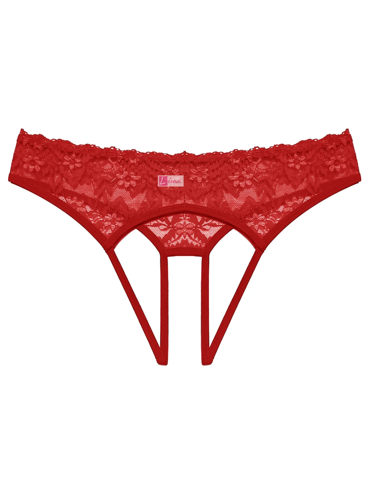 Kadın Kırmızı Dantelli Fantazi Külot