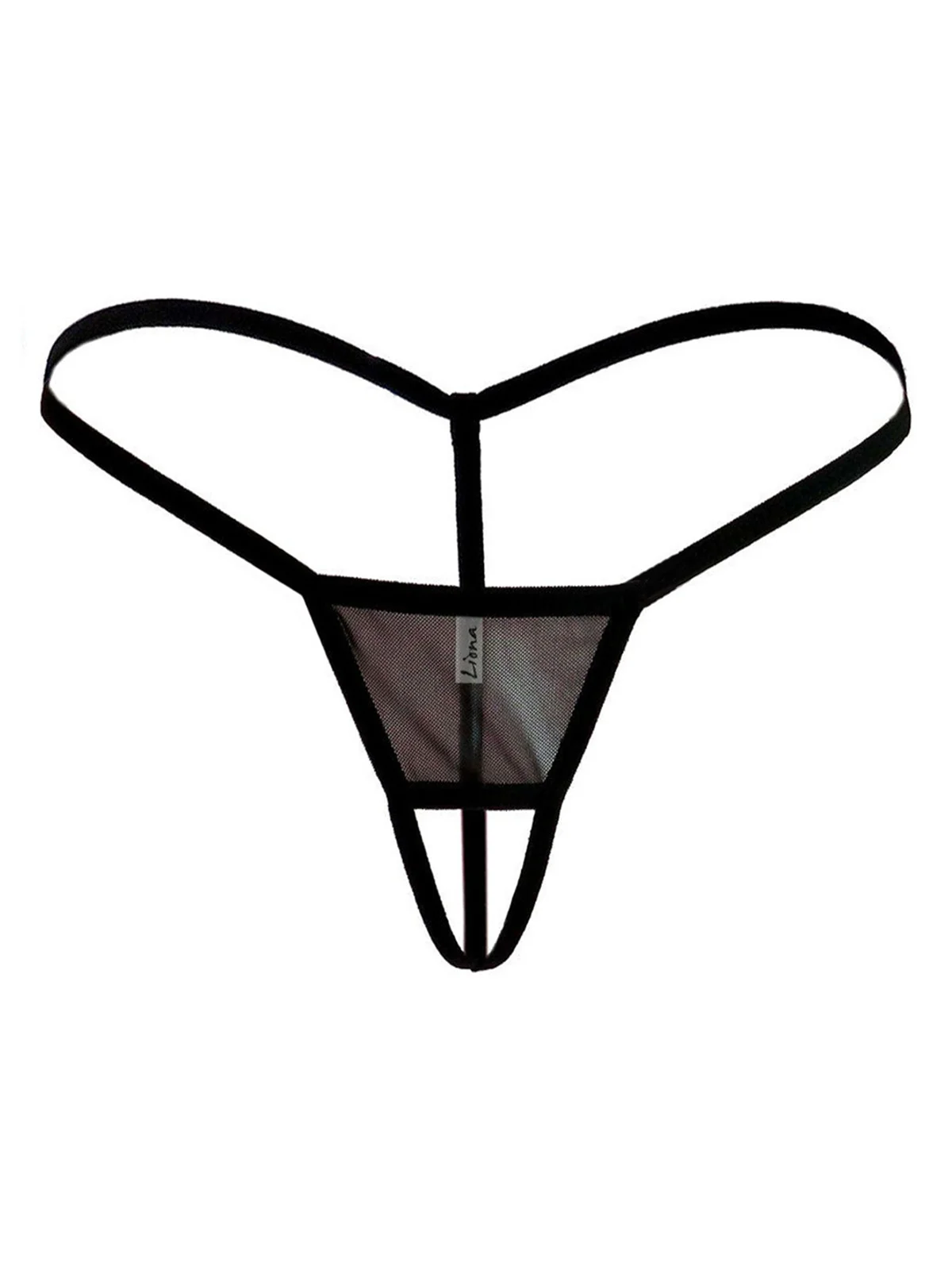 Fantazi İç Giyim Kadın Mini Siyah Fantezi G String