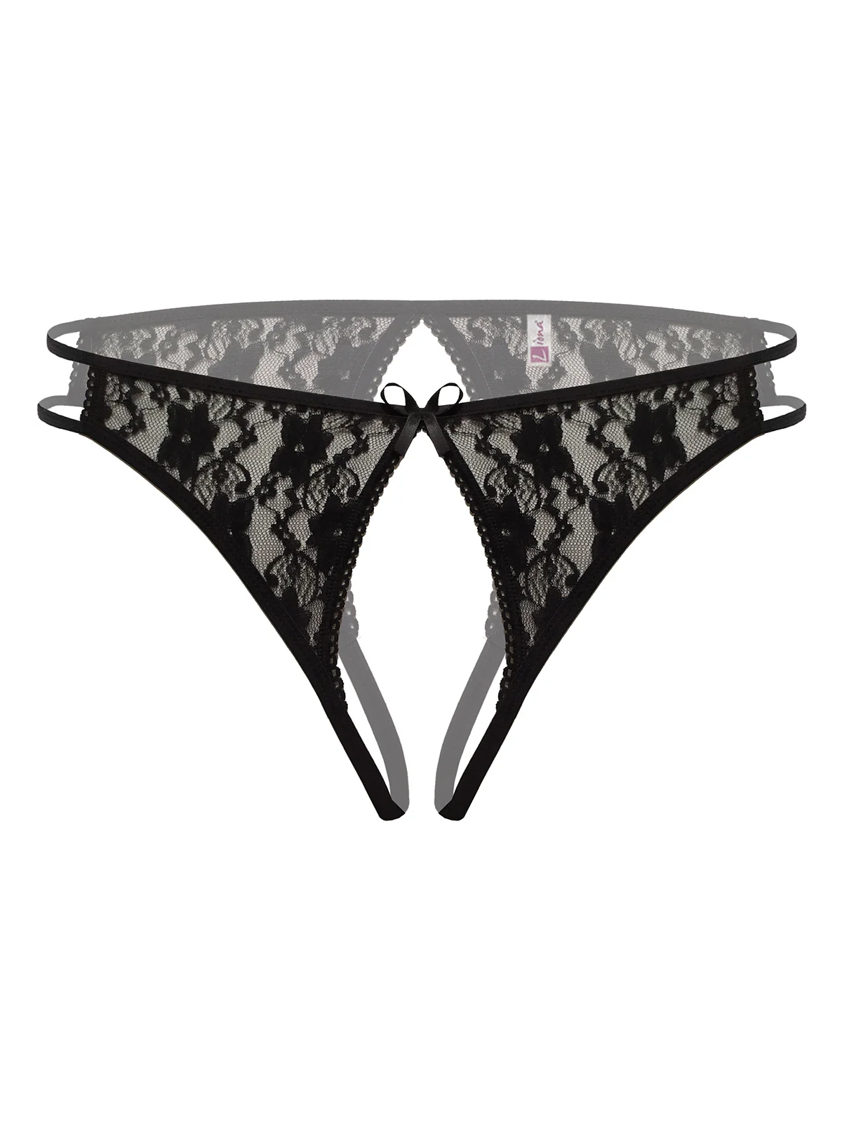 Ağı Açık Kadın Siyah Fantezi Külot