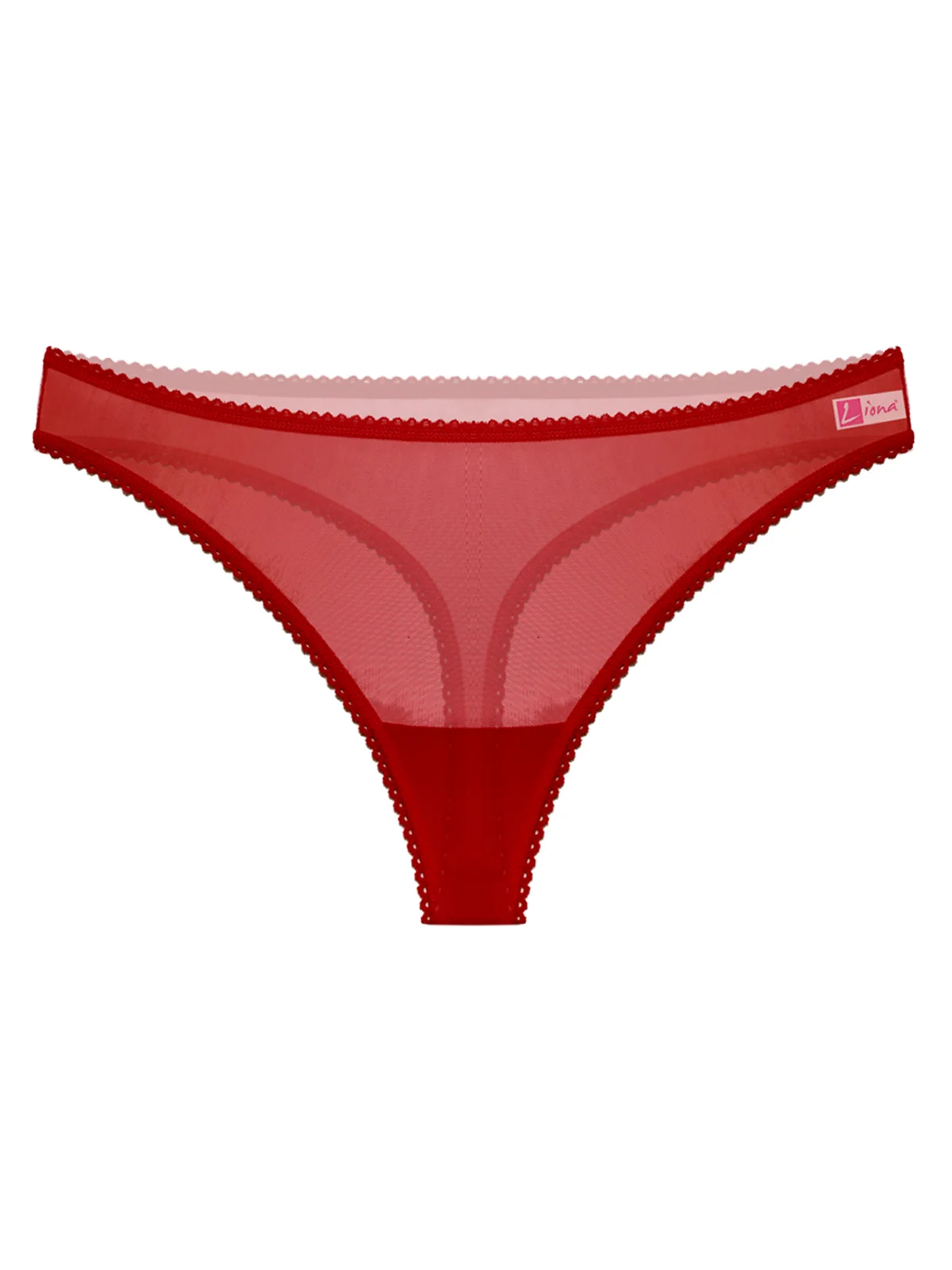 Transparan Kadın Kırmızı Fantezi Külot