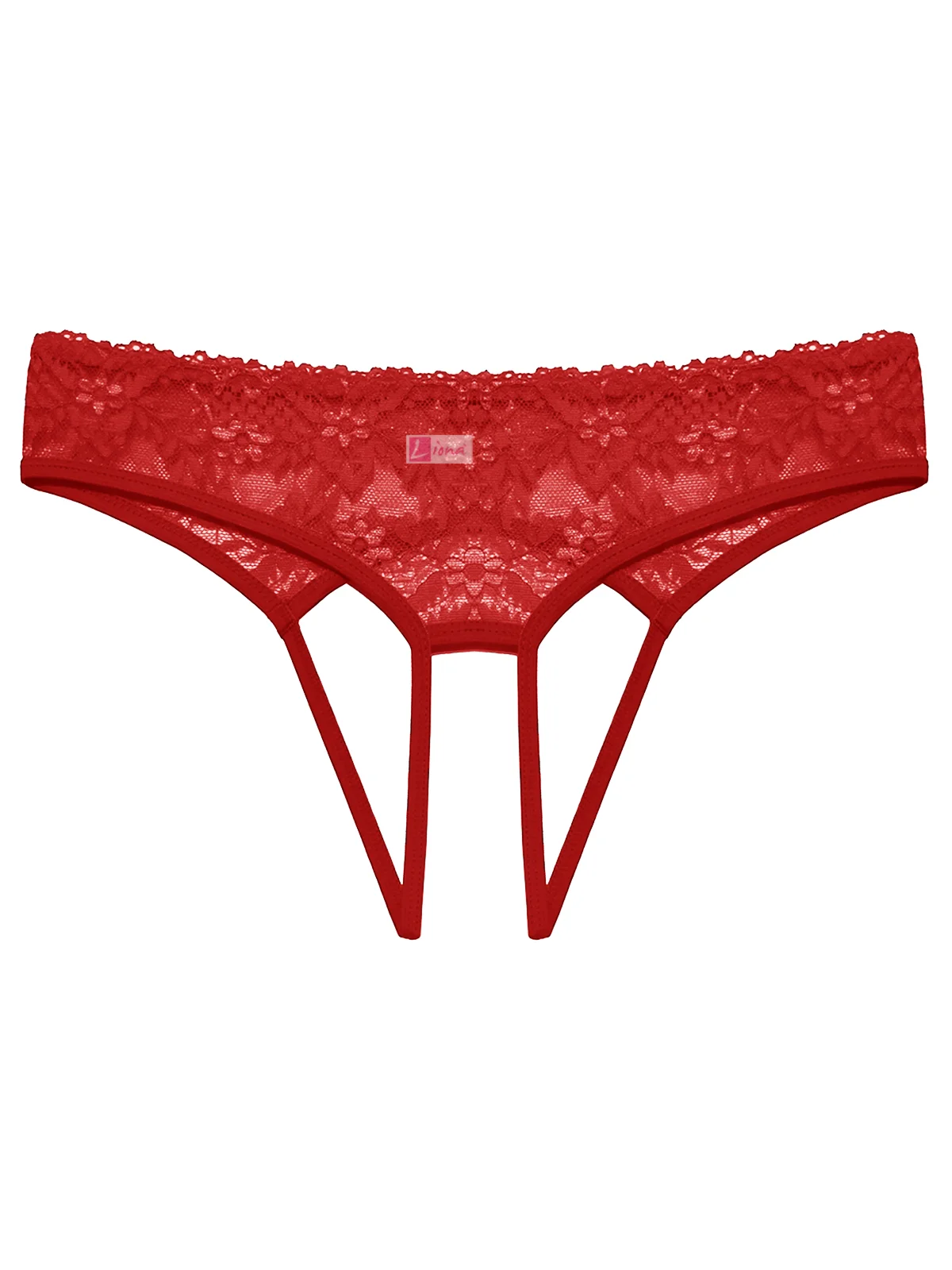 Büyük Beden Özel Bölgesi Açık Kırmızı Fantezi Külot