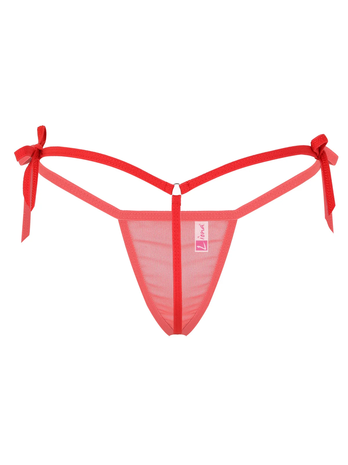 Büyük Beden Transparan Kadın Kırmızı Fantezi İç Giyim