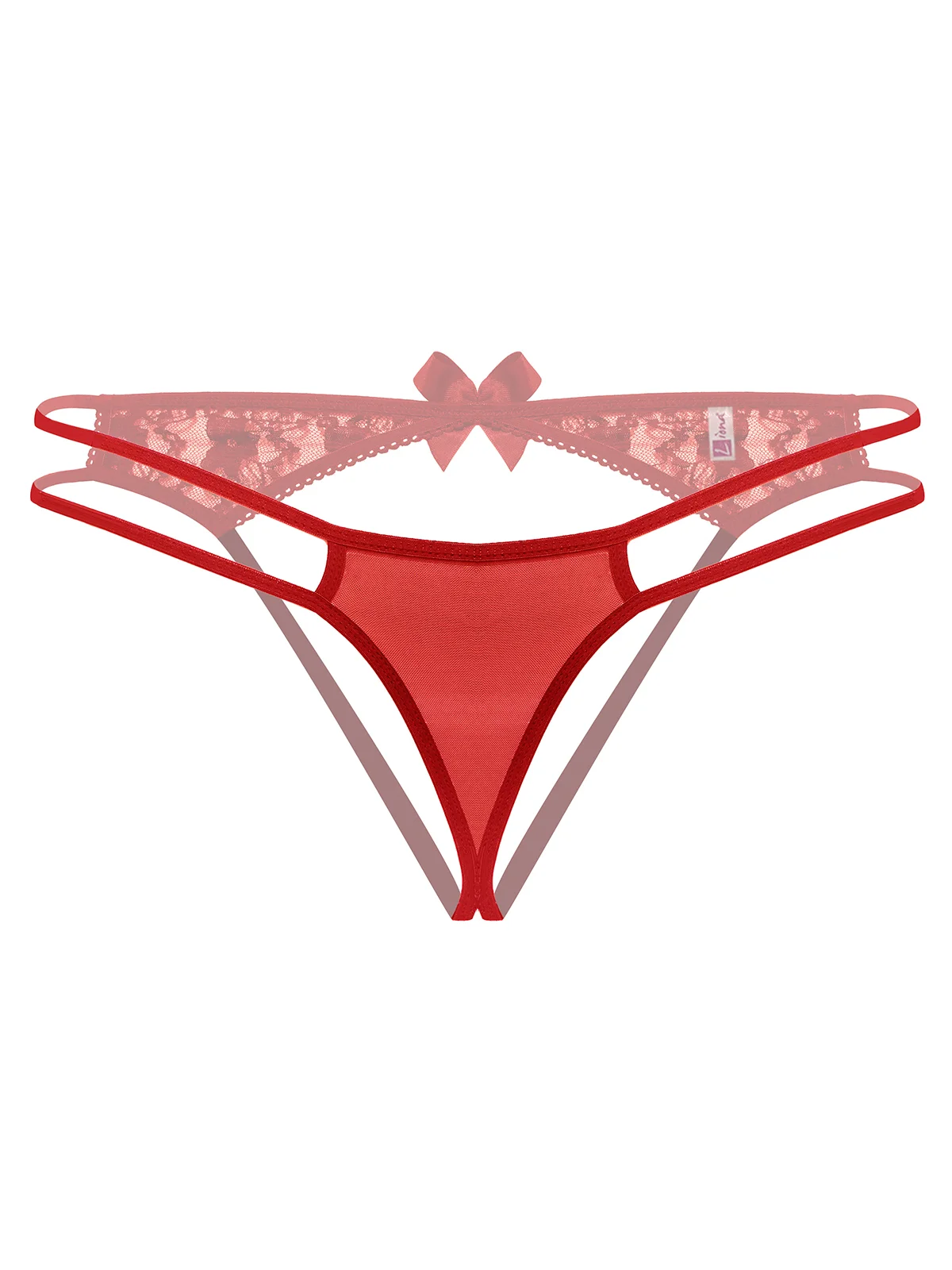 Arkası Açık Büyük Beden Fantezi Bato Külot Tanga