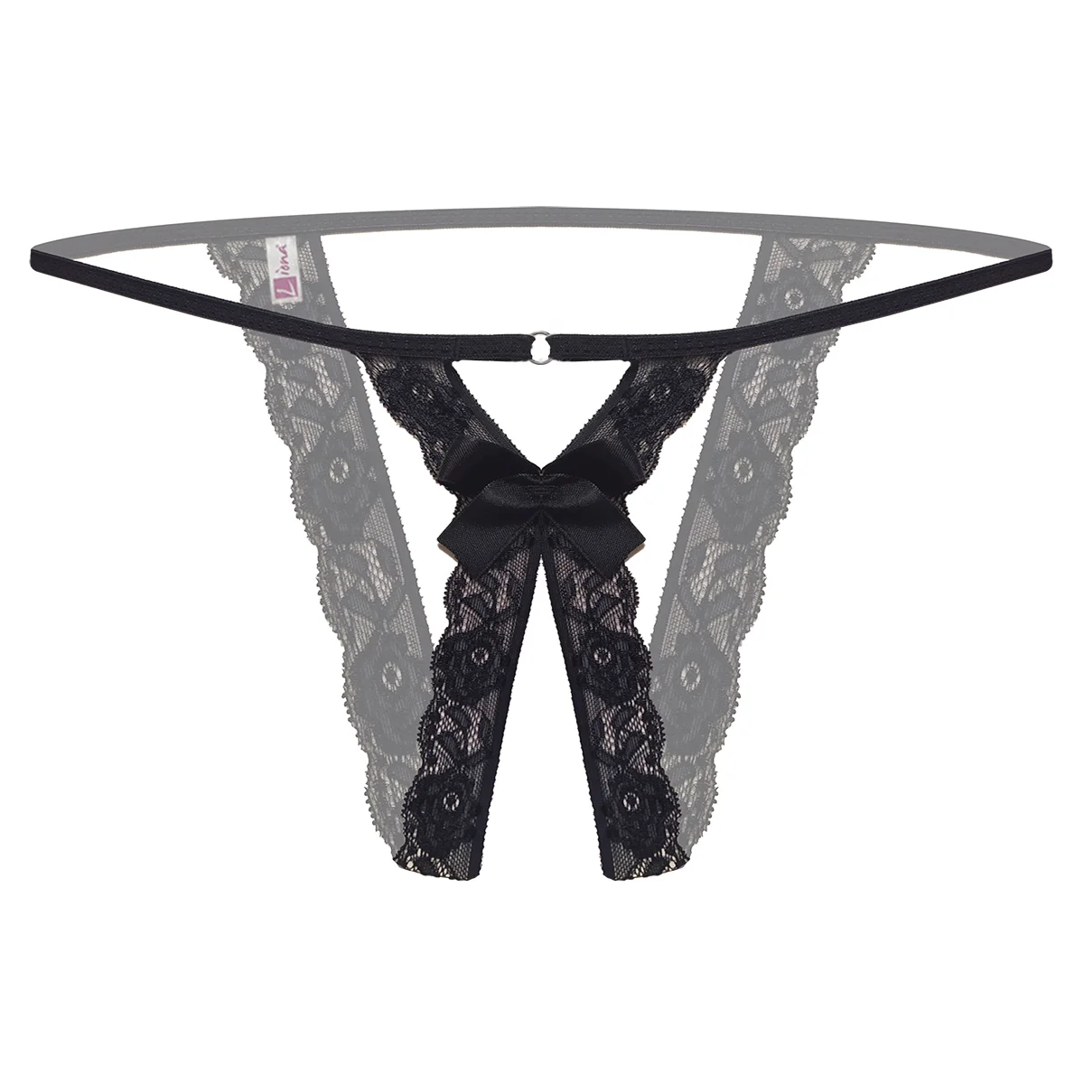 Özel Bölgesi Açık Taşlı Büyük Beden Fantezi Bato Külot