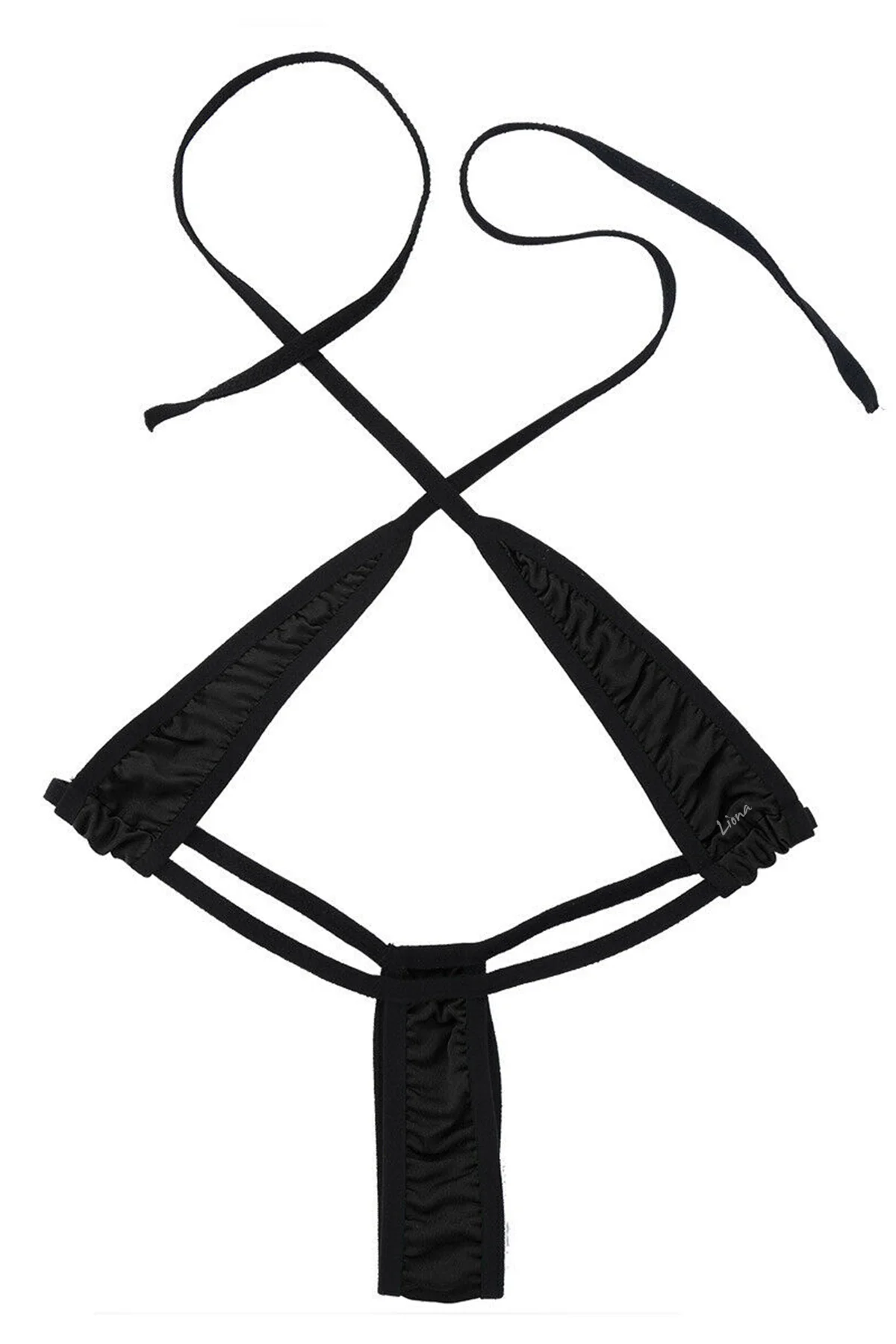 Büyük Beden Fantezi İç Giyim Siyah Seksi İç Çamaşırı Takımı