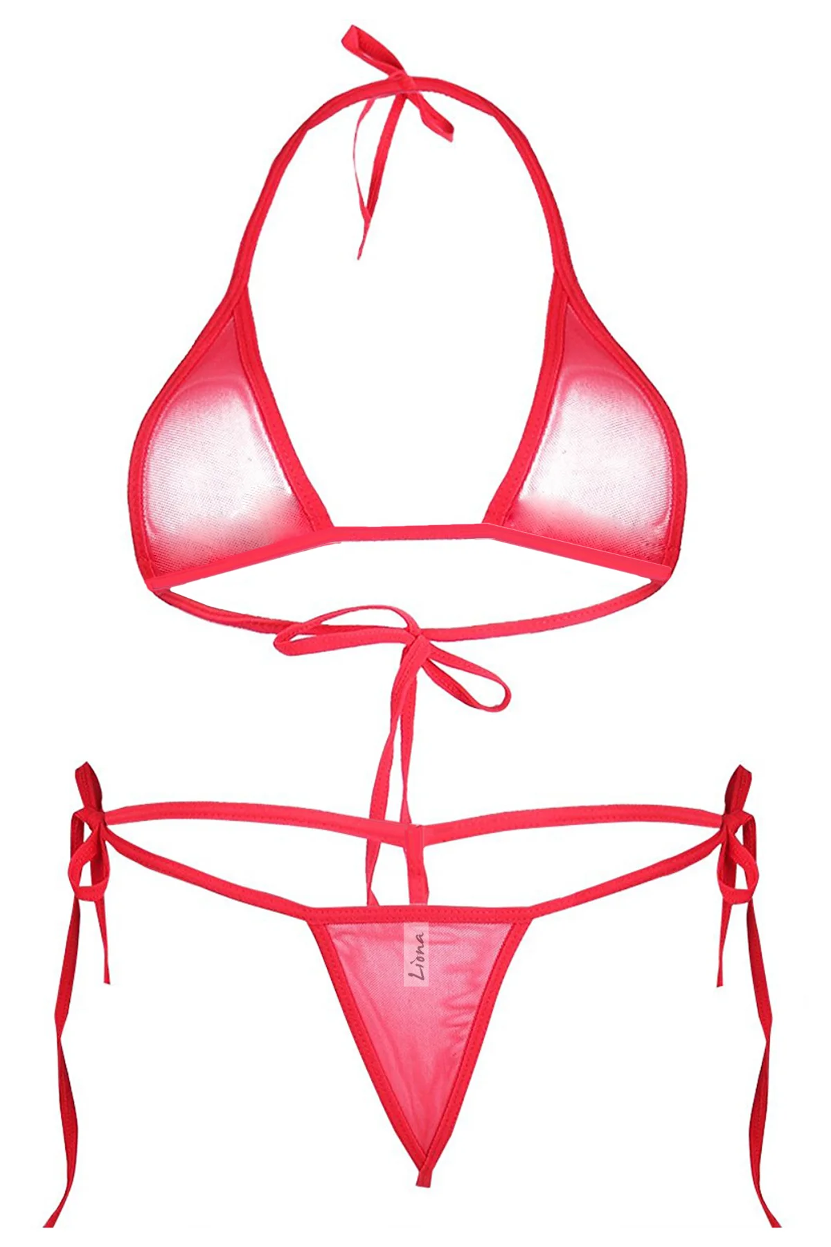 Kırmızı Fantezi İç Giyim Fantazi İç Çamaşırı Takımı