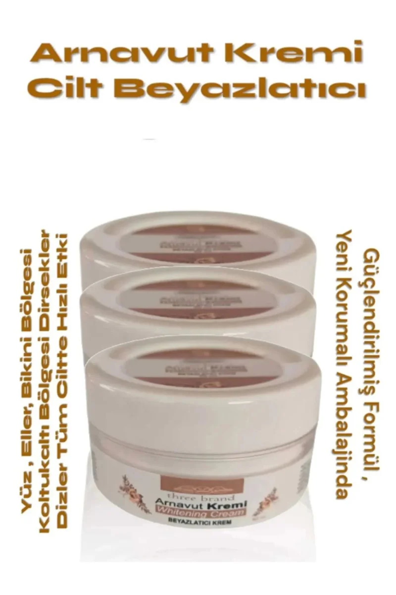 Whitening Cream Arnavut Kremi ,Aklık, Beyazlatıcı Krem 100 ml X 3 ADET