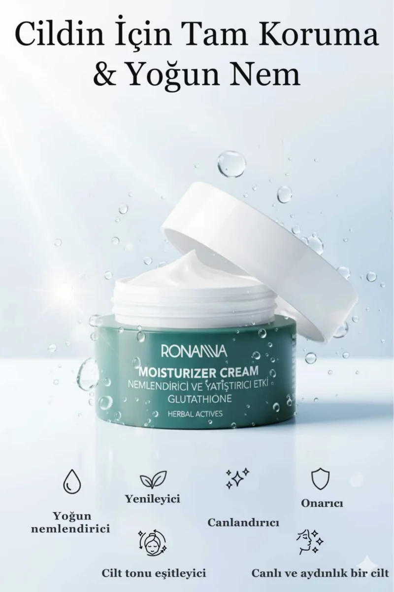 Ronanna Yoğun Nemlendirici Krem - Onarıcı, Aydınlatıcı, Tüm Ciltler İçin - 50ml