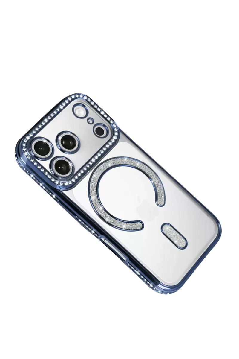 Newface Apple iPhone 17 Pro Max Joke Simli Magneticsafe Kılıf - Mavi