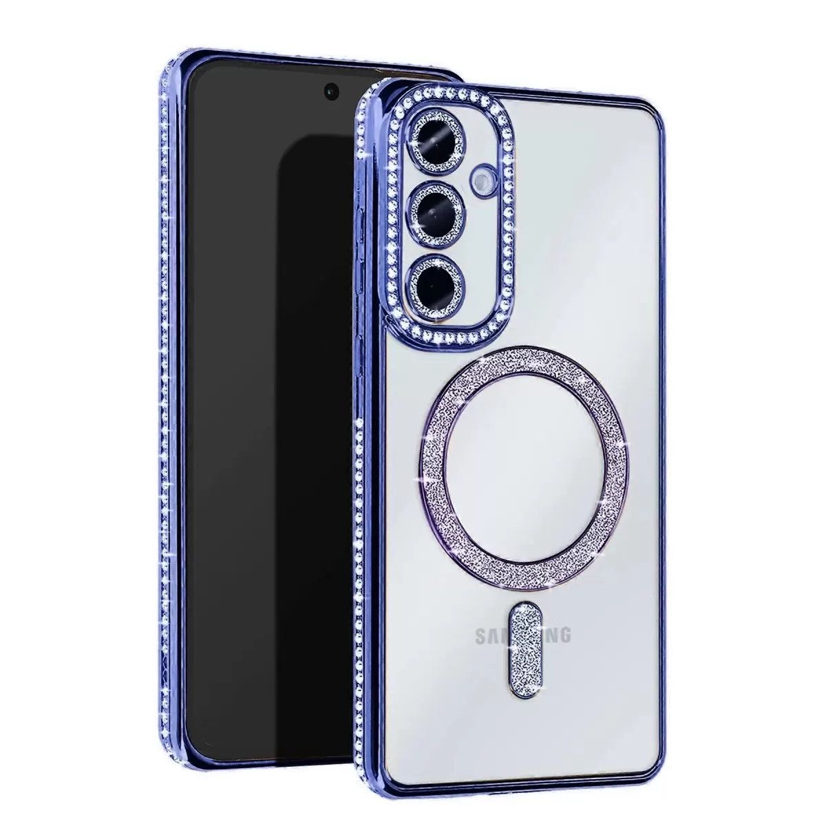 Newface Samsung Galaxy S25 FE Joke Simli Magneticsafe Kılıf - Mavi