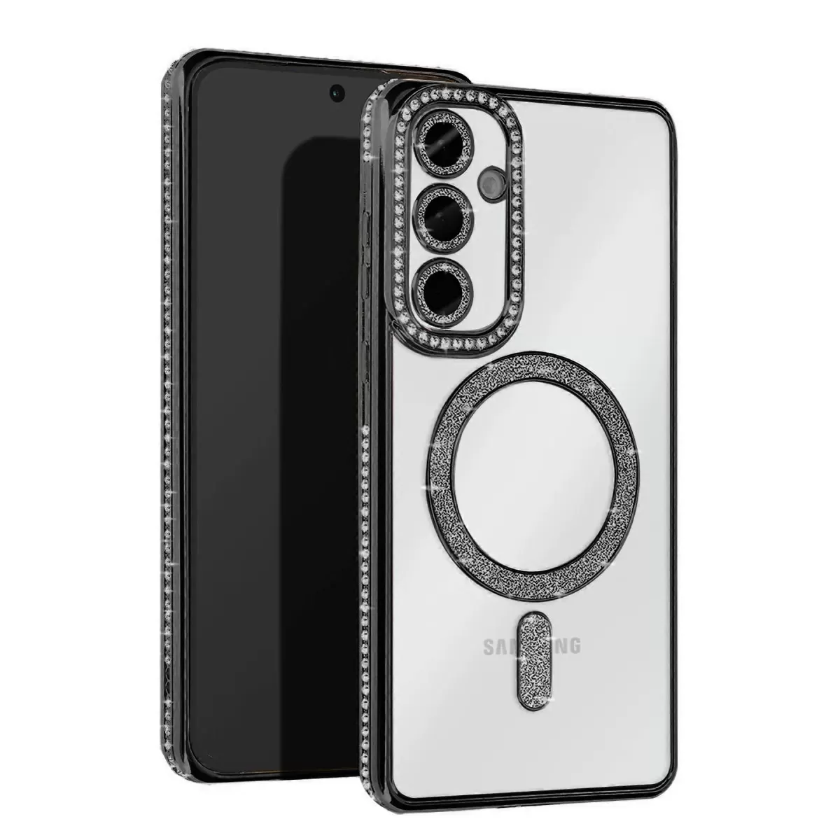 Newface Samsung Galaxy S25 FE Joke Simli Magneticsafe Kılıf - Siyah