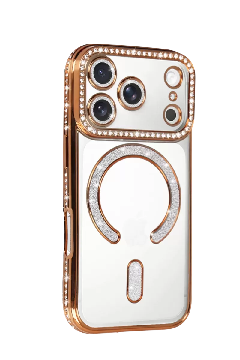 Newface Apple iPhone 17 Pro Max Joke Simli Magneticsafe Kılıf - Turuncu