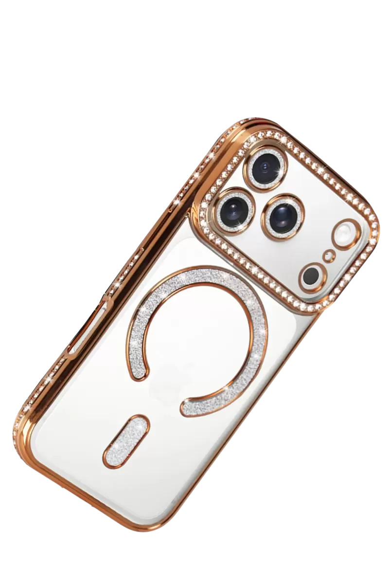 Newface Apple iPhone 17 Pro Max Joke Simli Magneticsafe Kılıf - Turuncu