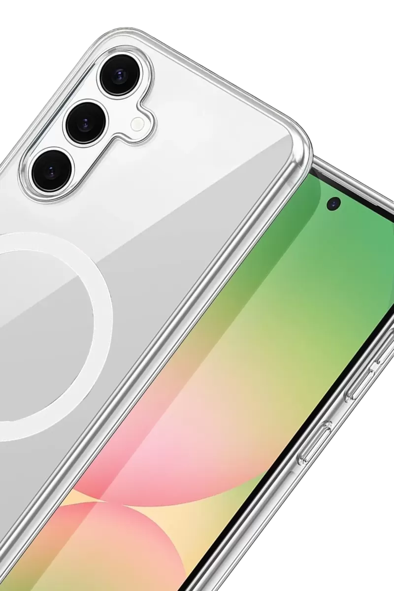 Newface Samsung Galaxy S26 Combo Sert Şeffaf Magsafe Kapak - Şeffaf