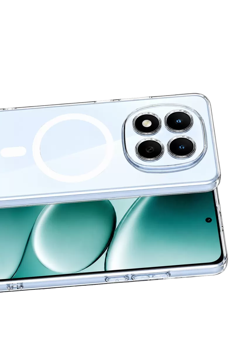 Newface Xiaomi Redmi Note 15 4G Combo Sert Şeffaf Magsafe Kapak - Şeffaf
