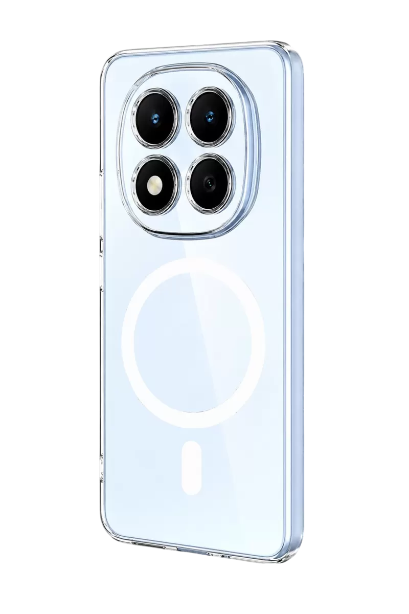 Newface Xiaomi Redmi Note 15 4G Combo Sert Şeffaf Magsafe Kapak - Şeffaf