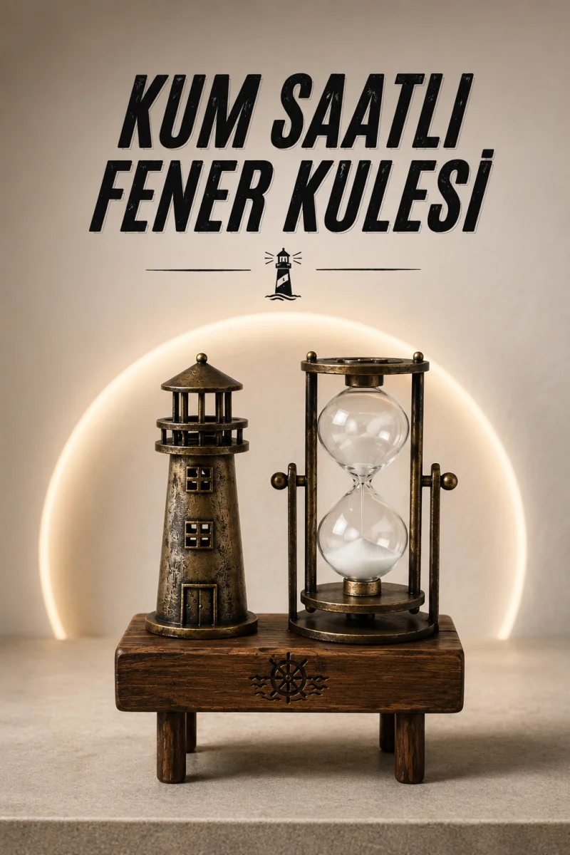 Eyfel Kulesi ve Deniz Feneri Dekoratif Masa Biblosu Hediyelik