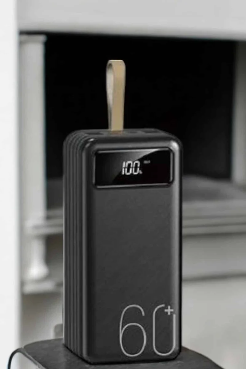 Powerbank 60.000 MAH 4 Portlu Uzun Şarj Süreli Dijital Göstergeli